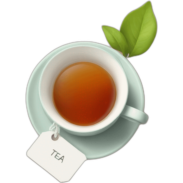 cup of tea with a tea bag tag emoji