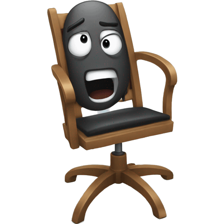 Screaming chair emoji