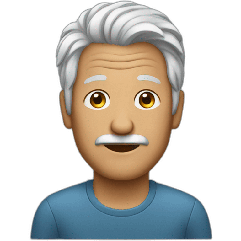 60-years-old-man-with-grtey-hair emoji