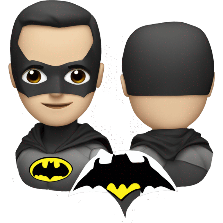 white Batman  emoji