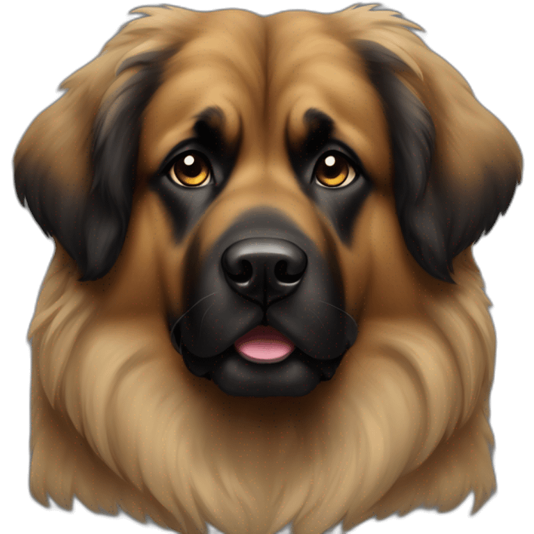 Leonberger black face emoji