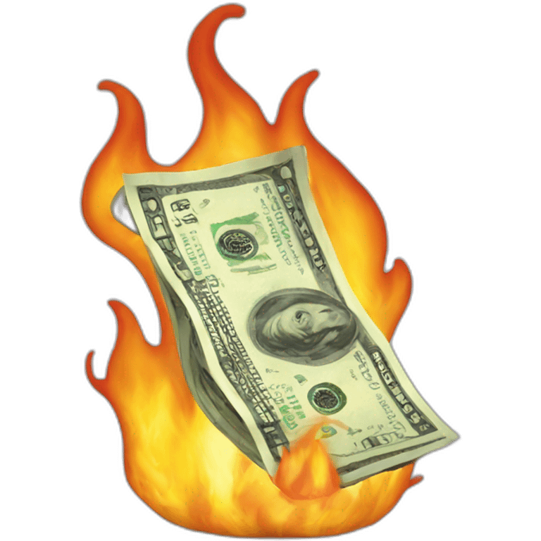 burning money emoji