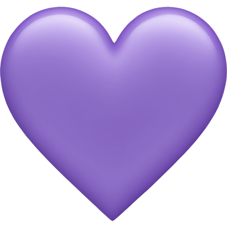 Lavender color heart emoji