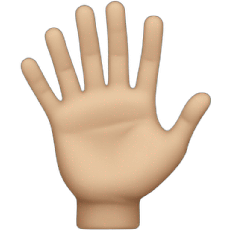 hand stop emoji