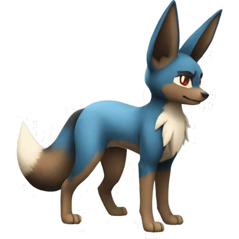 Lucario-Eevee full body emoji