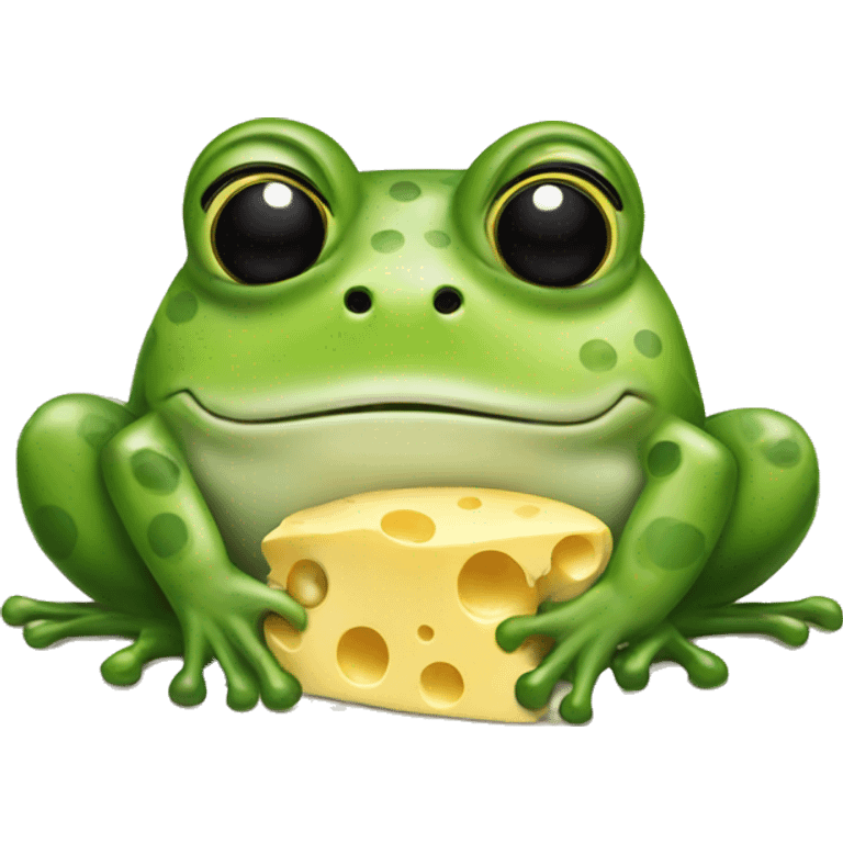 frog made of cheese emoji