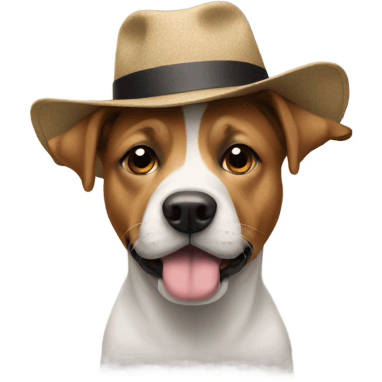 dog with hat emoji