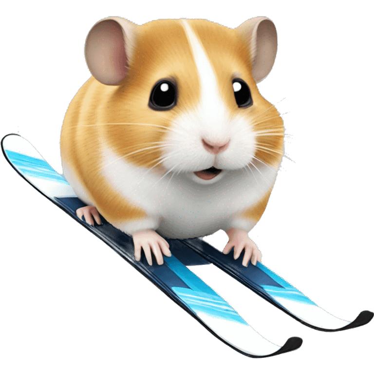 Hamster on skis emoji