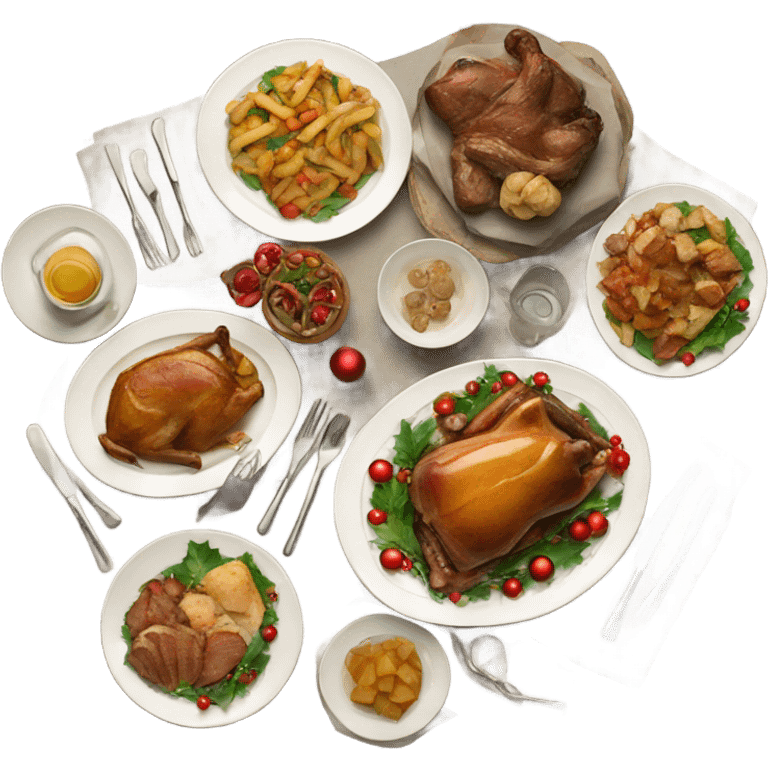 Christmas dinner emoji