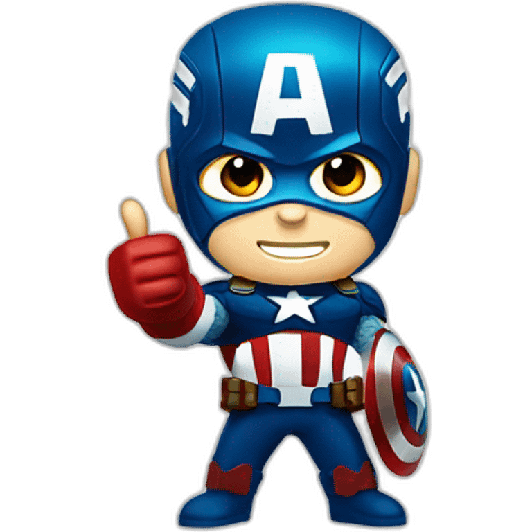 captain america gives thumbs up  emoji