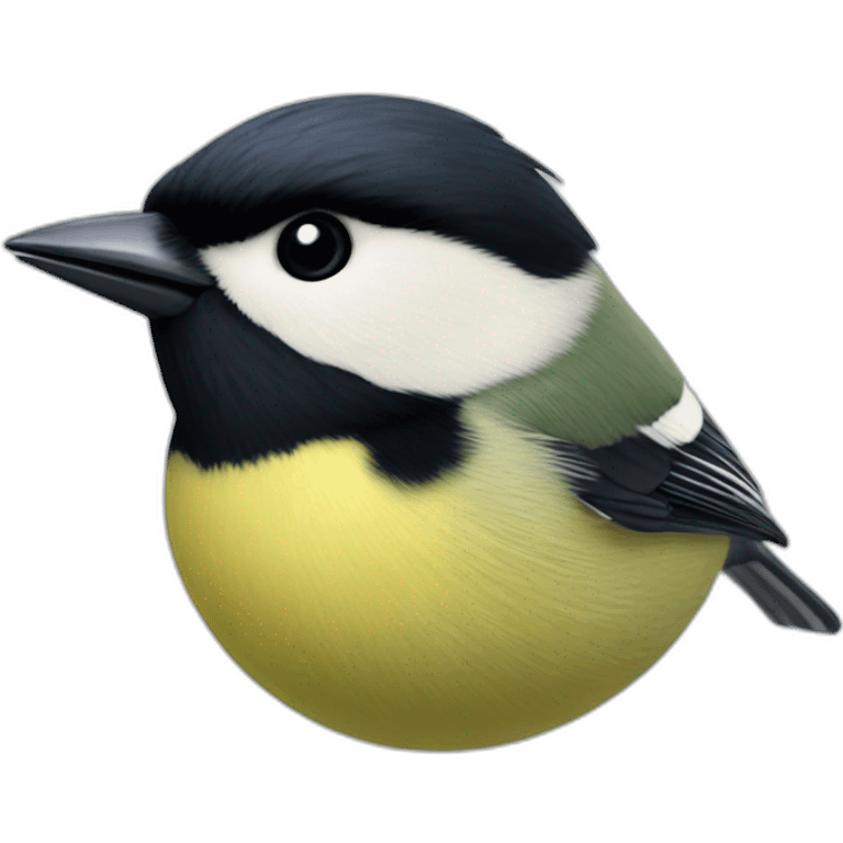 great tit head emoji