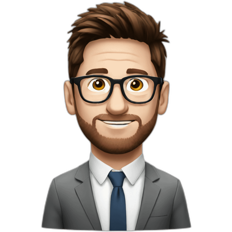 messi with glasses emoji