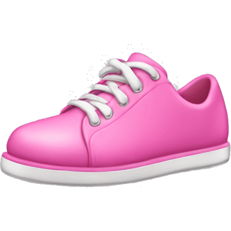 a pink shoe emoji