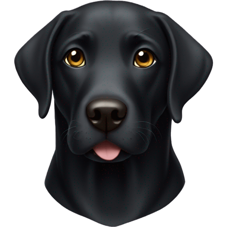 Black Labrador retriever  emoji