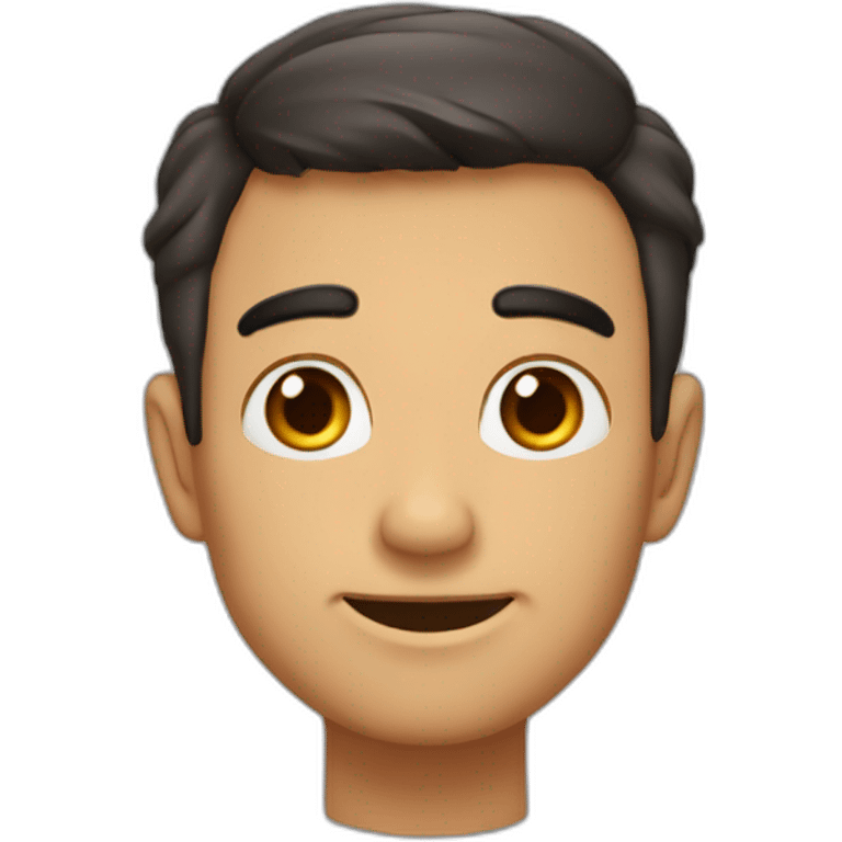 chico morocho con anteojos emoji