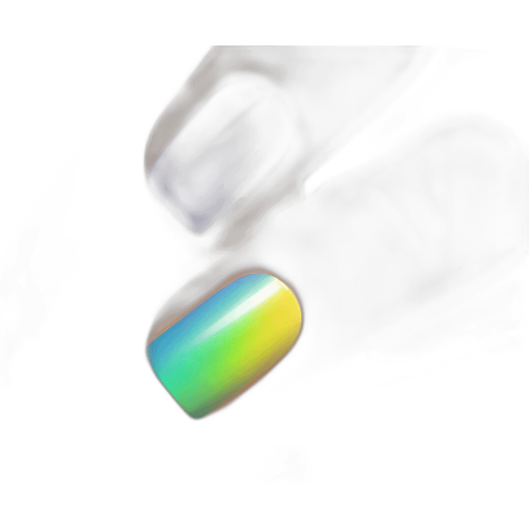 Rainbow nail polish emoji