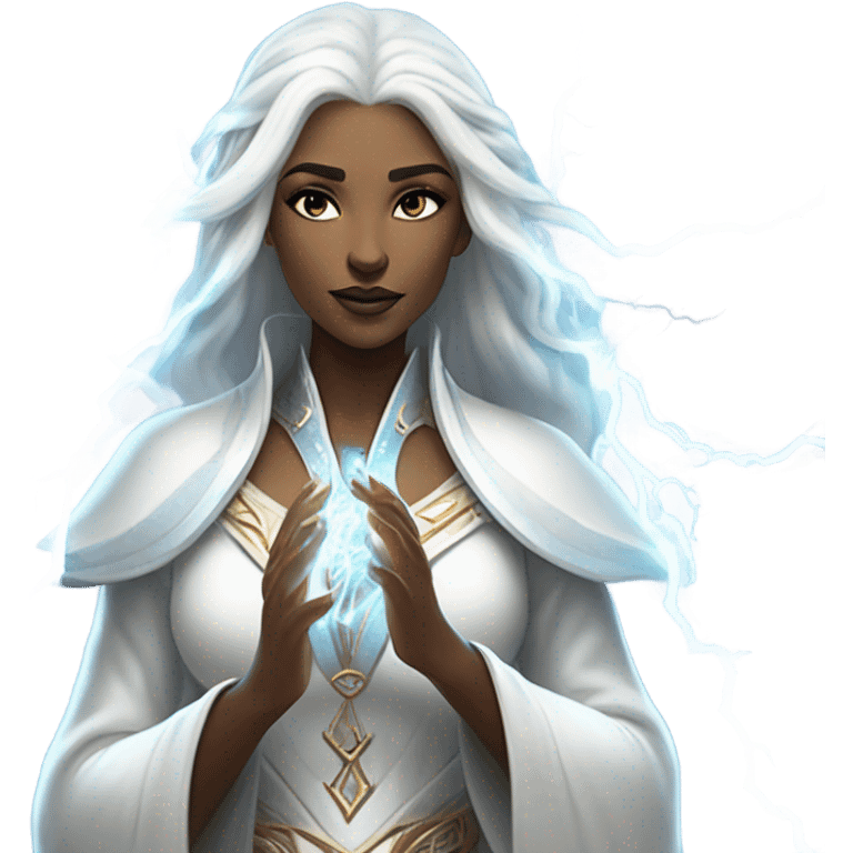 White Queen of lightning emoji