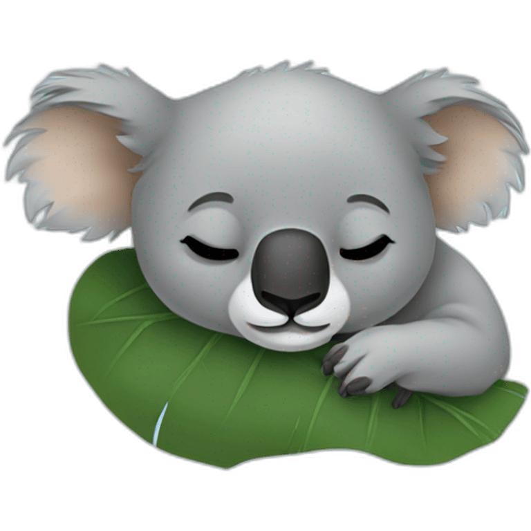 Koala is sleeping emoji