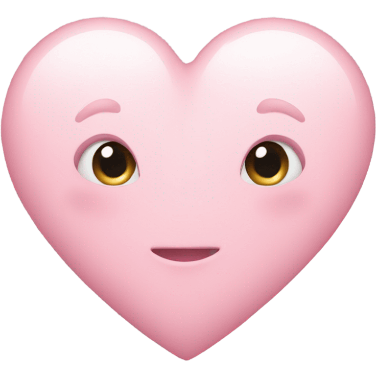 Light pink heart emoji