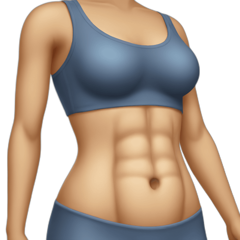 woman's abdomen anatomy emoji