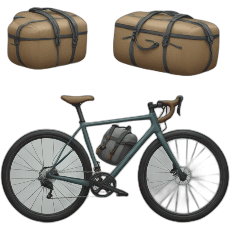 Bike packing bike emoji