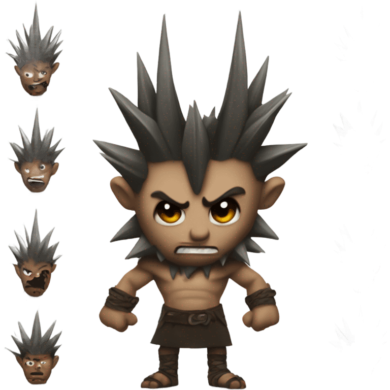 a spiked character emoji