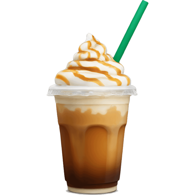 Starbucks iced caramel macchiato  emoji