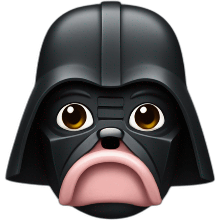 Dark vador qui a un nez de cochon emoji