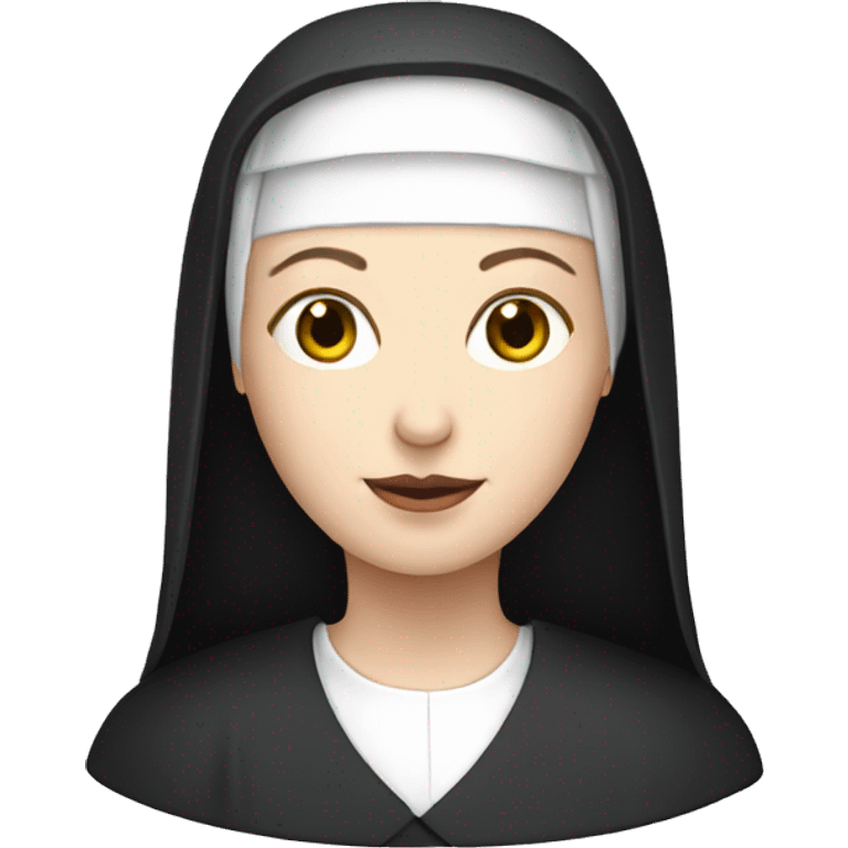 A pale skinned nun emoji