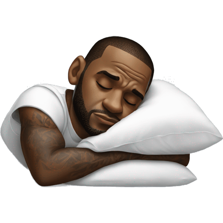 lebron james sleeping emoji