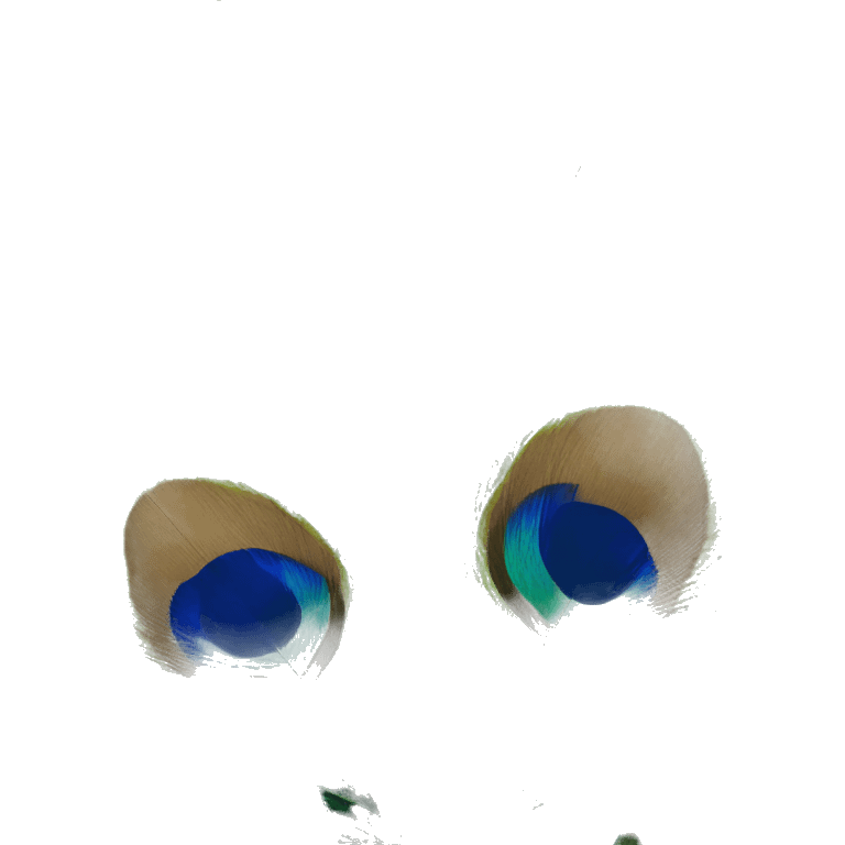 peacock feather emoji