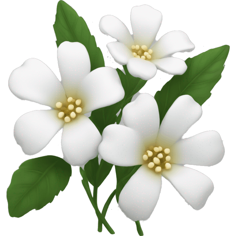 white flowers emoji