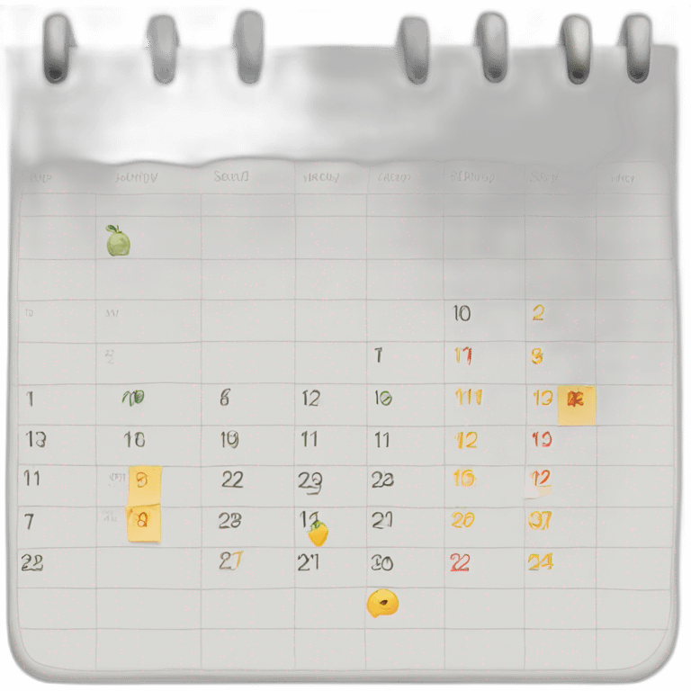 weekly-plan-calendar emoji