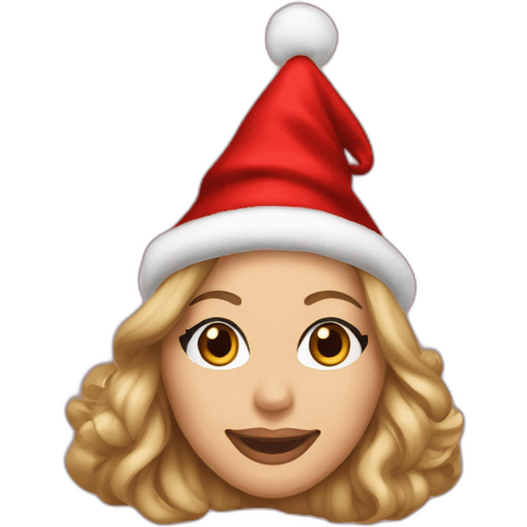 mariah carey christmas hat emoji