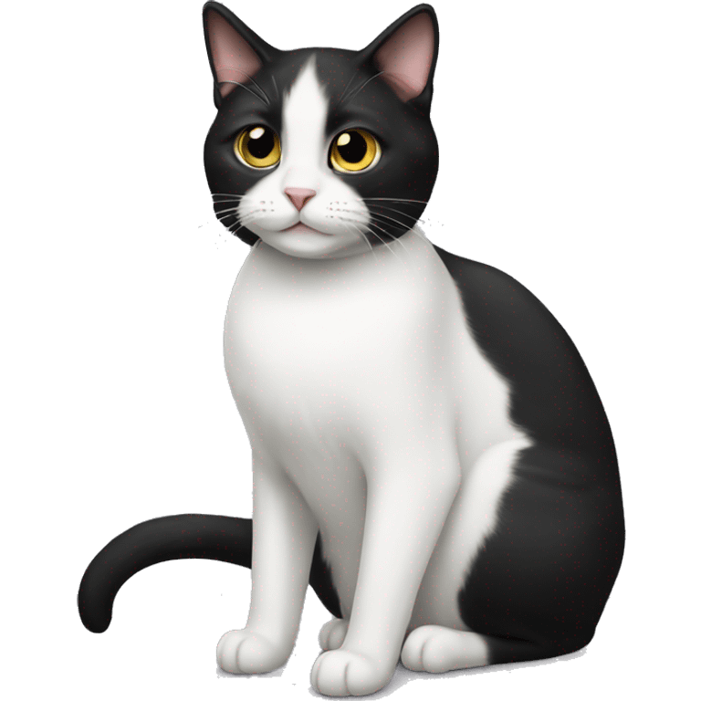 Tuxedo cat emoji