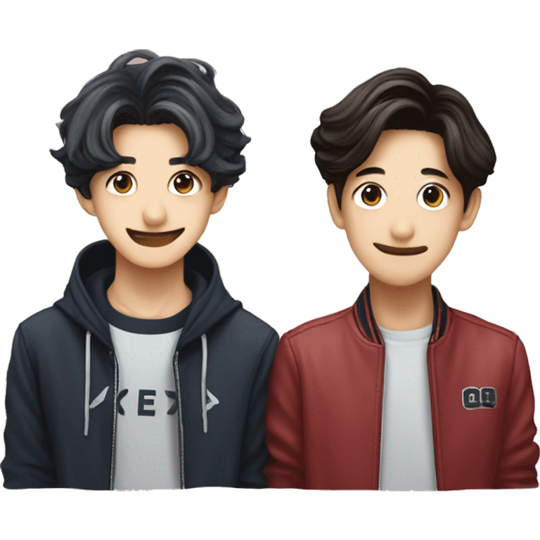 Chanyeol and Kai of Exo emoji