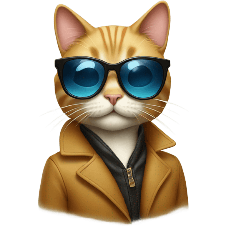 Cat with sunglasses emoji