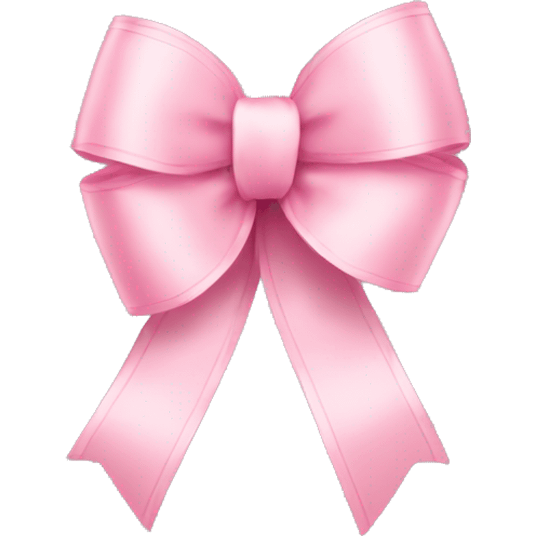 light pink ribbon bow emoji