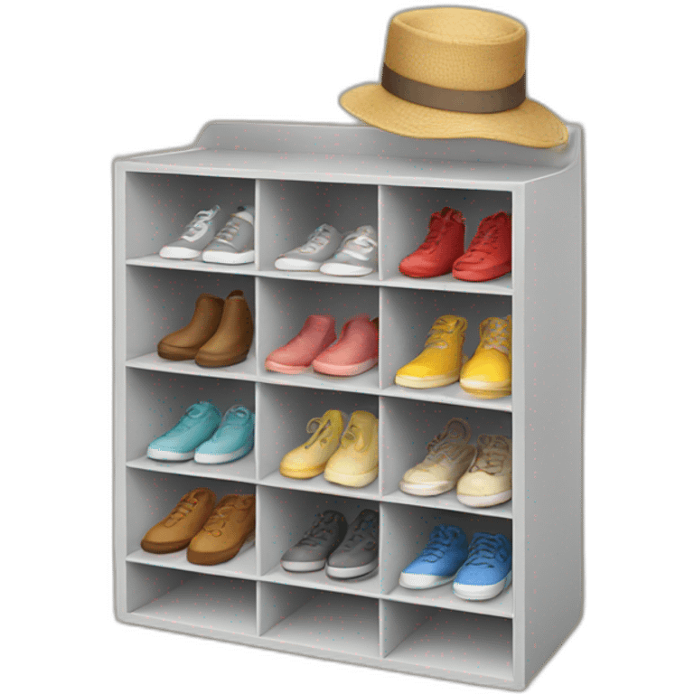 Shoe organizer emoji