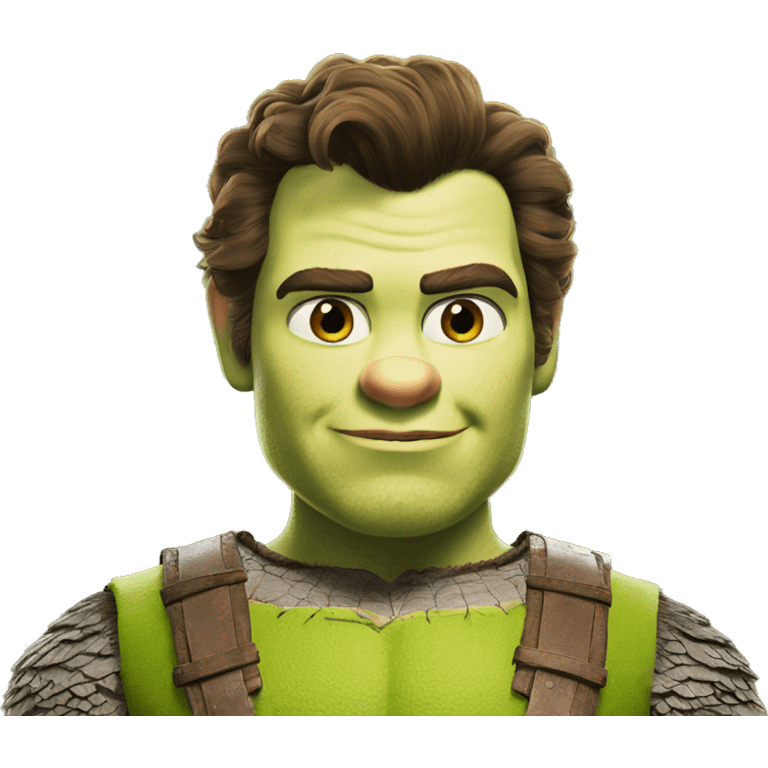 Shrek as Henry Cavill emoji