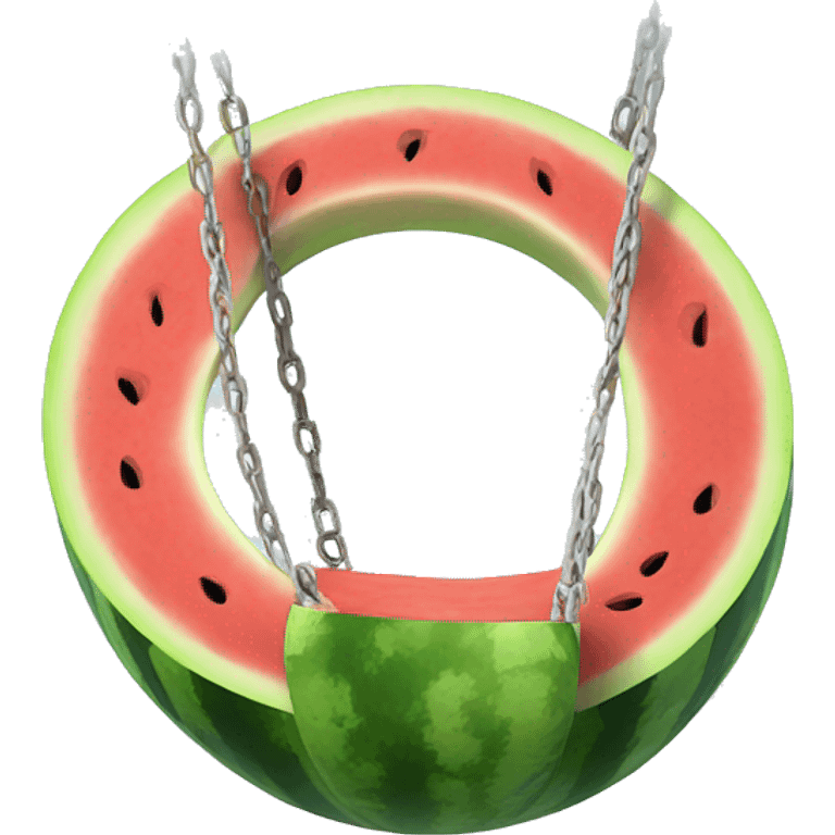 watermelon swing on the swing emoji