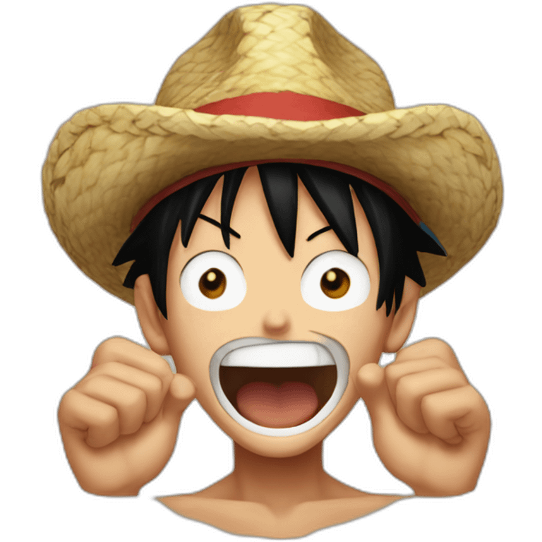 Luffy pousse emoji