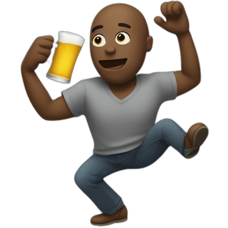 dancing while heavy drinking emoji