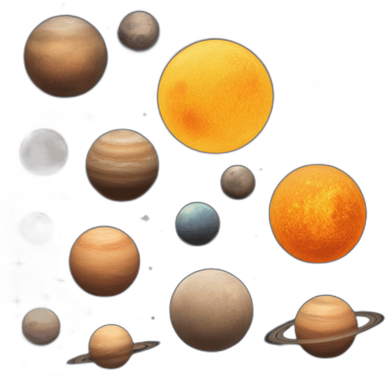 Ring planet earth's moons emoji