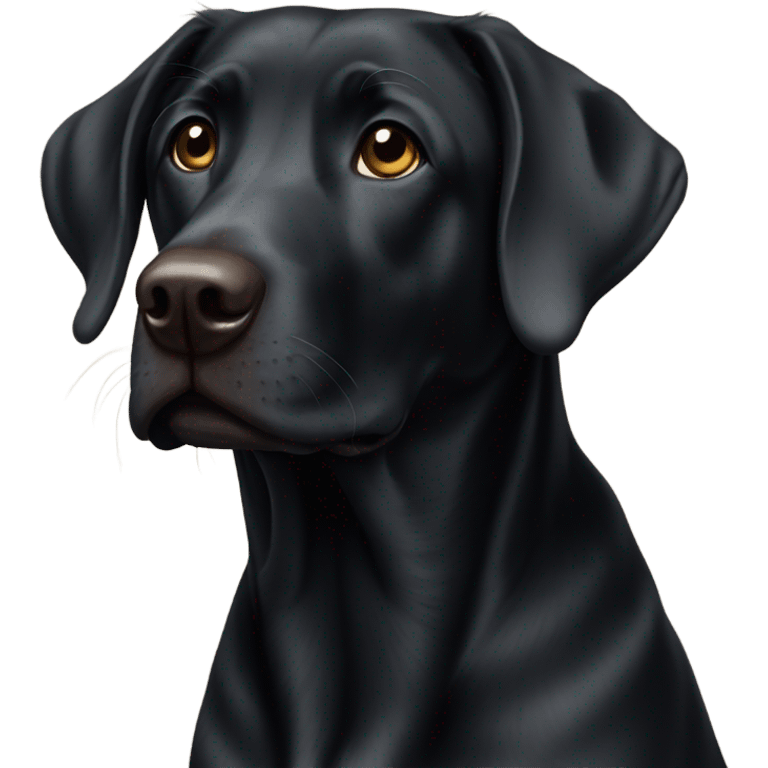 Black lab emoji