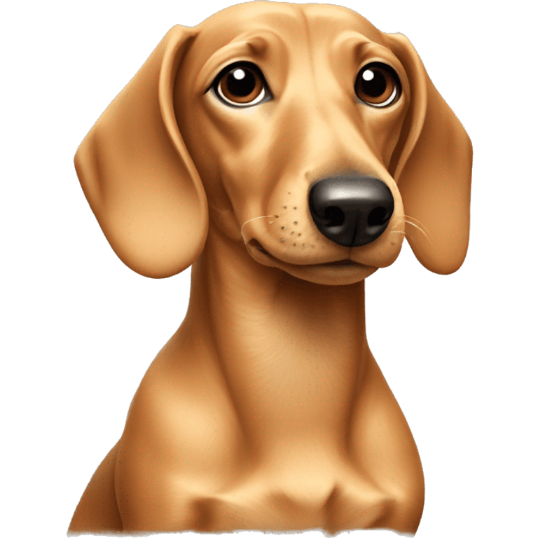 Beige dachshund emoji