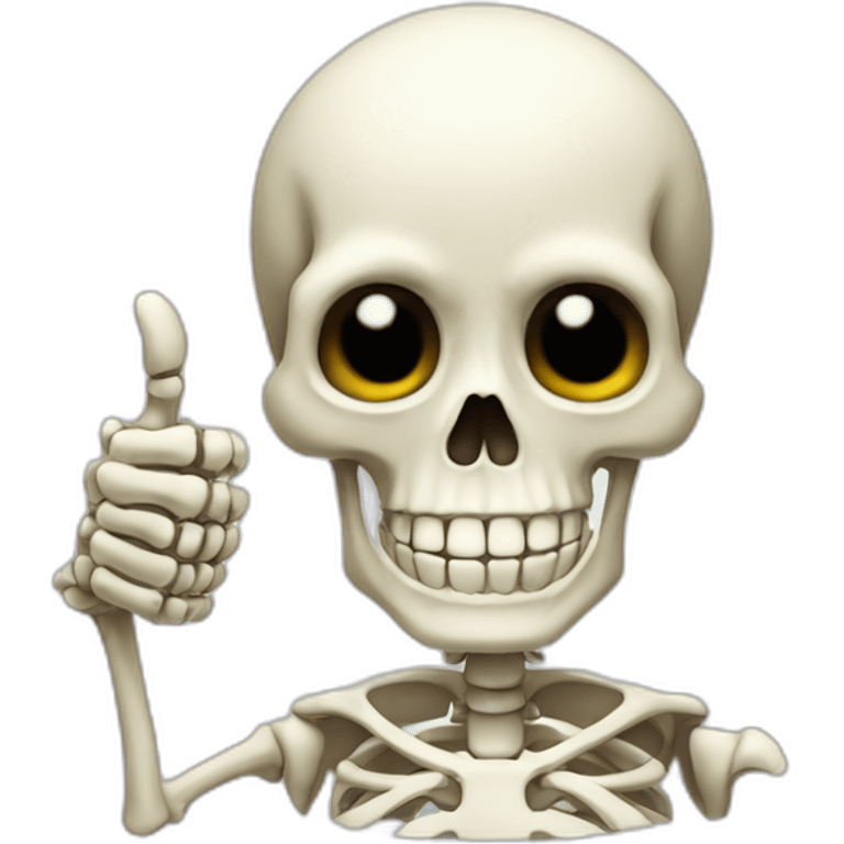 skeleton thumbs up emoji