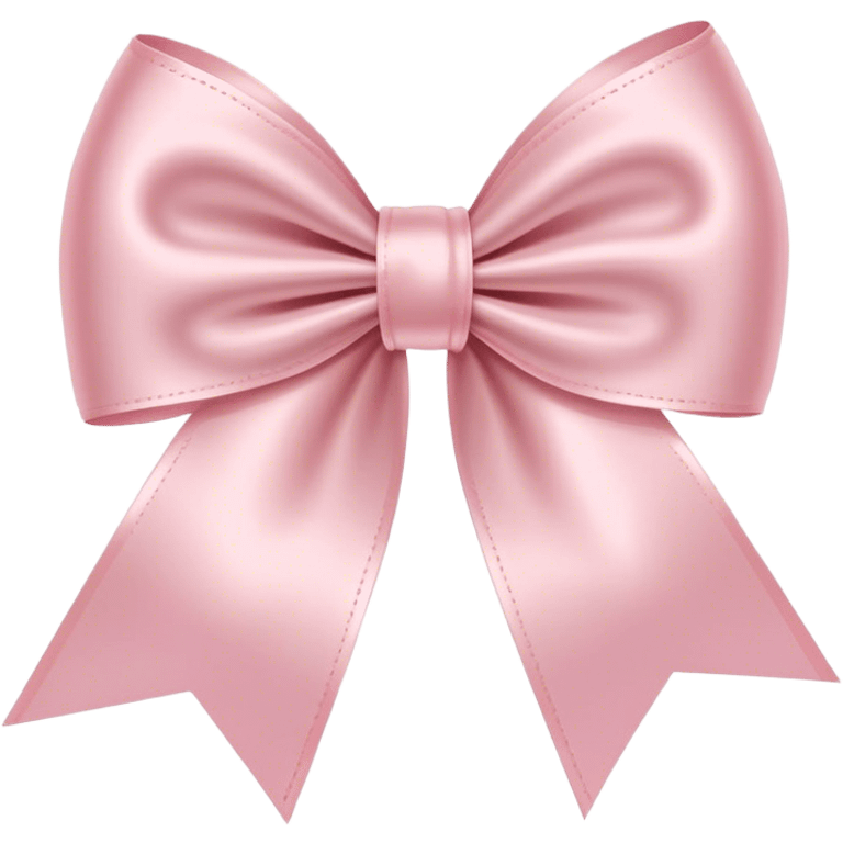 light pink ribbon bow emoji