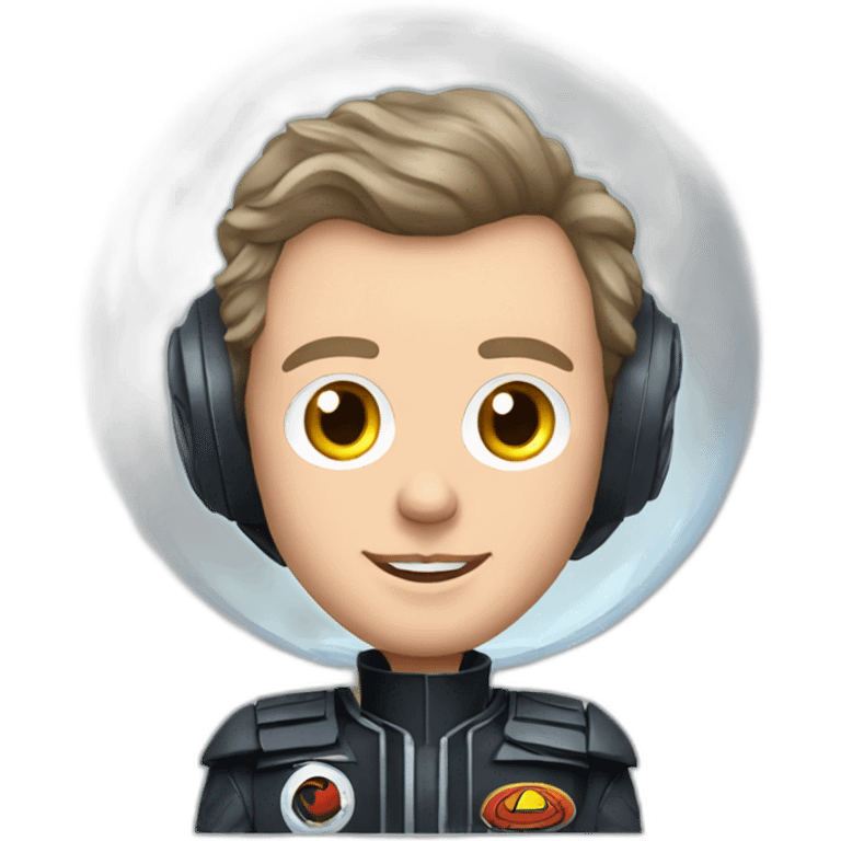 Fancy disco futuristic Jonathan Toews in spaceship bubble emoji