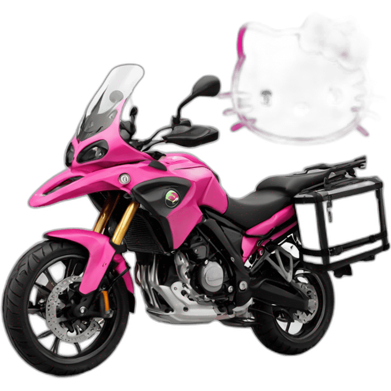 Moto benelli trk y hello kitty emoji